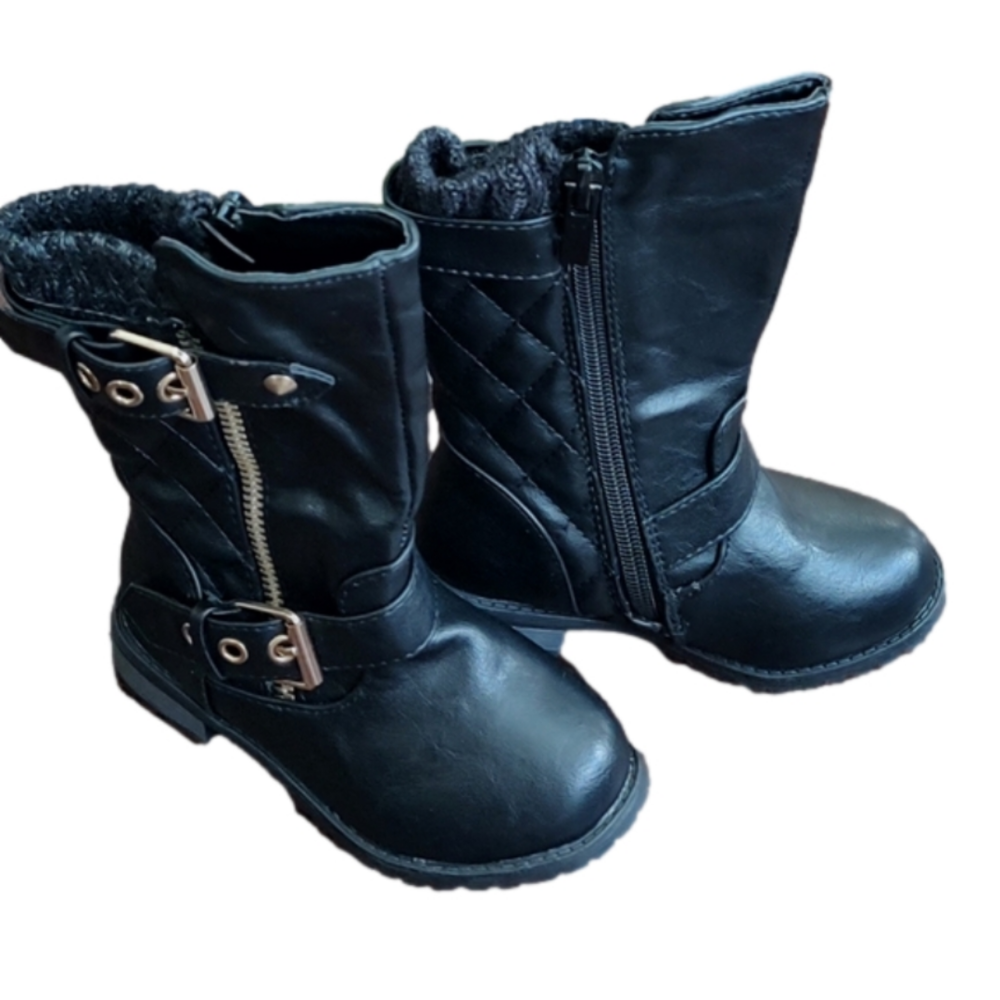 Link Children's Zip Up Biker boots size 6 👢🥾🏍️